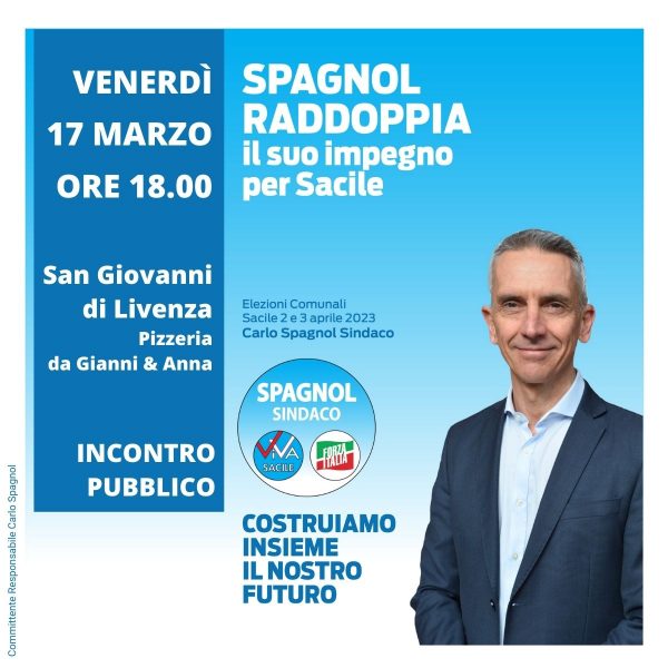 17 Marzo 2023 – San Giovanni di Livenza – INCONTRO PUBBLICO